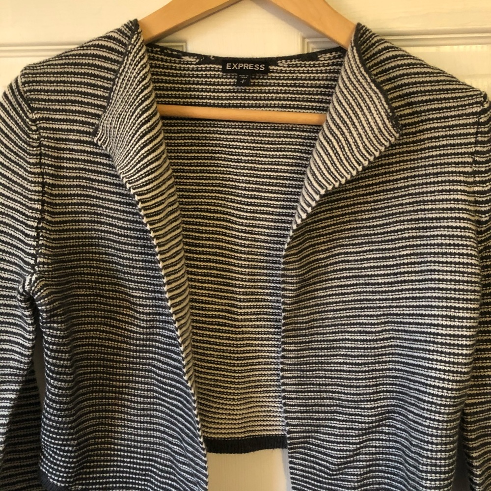 Express black and white sweater - Picture 3 of 4